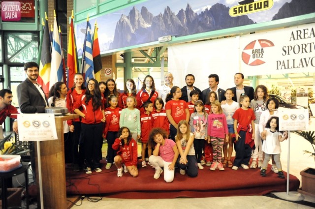 Il gruppo di minivolley.