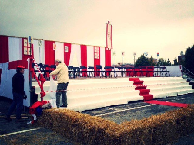 preparativi campo del palio