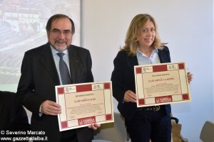 Vito Valsania e Rosanna Boglietti  presidenti club unesco