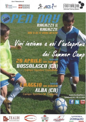 locandina camp accademia calcio alba