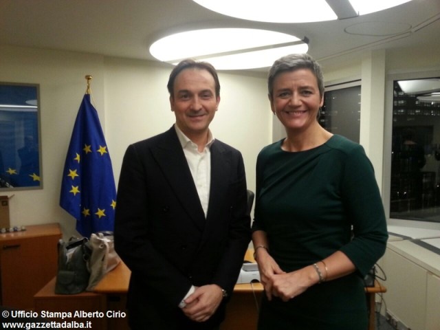 cirio-Vestager-strasburgo-gennaio2015