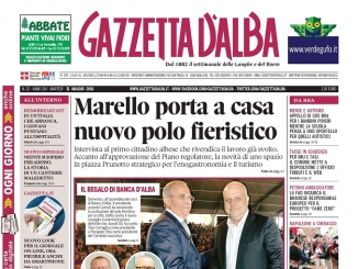 La copertina di Gazzetta d’Alba del 31 maggio 2016