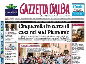 La copertina di Gazzetta d’Alba del 10 maggio 2016