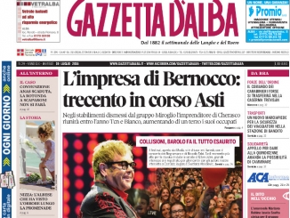 La copertina di Gazzetta d’Alba del 19 luglio