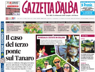 La copertina di Gazzetta d’Alba in edicola martedì 2 agosto