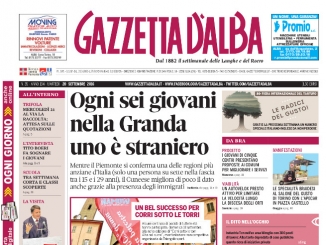 La copertina di Gazzetta d’Alba in edicola martedì 20 settembre