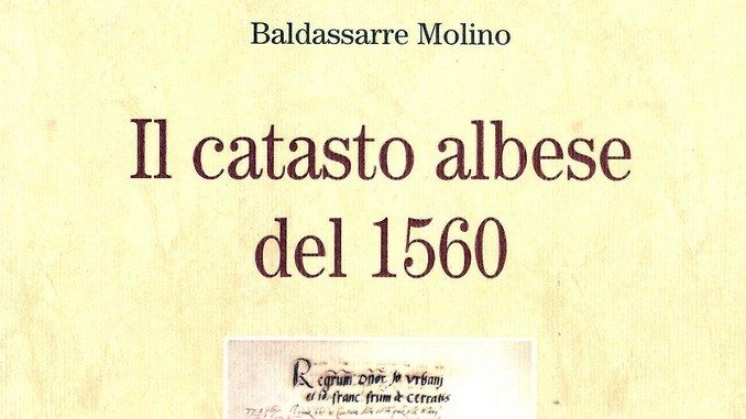 Baldassarre Molino presenta Il catasto albese del 1560