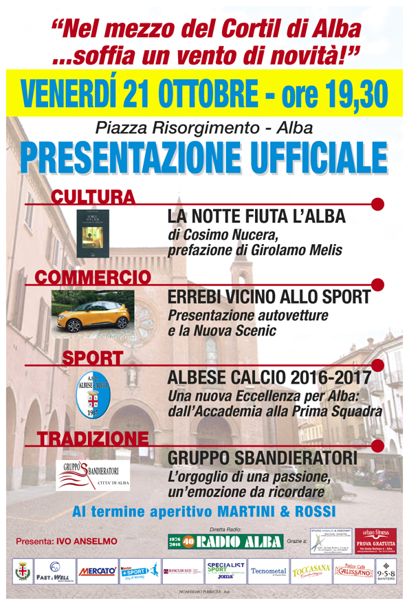 L’Albese calcio si presenta in piazza del Duomo