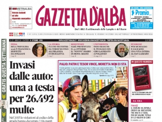 La copertina di Gazzetta d’Alba in edicola martedì 4 ottobre