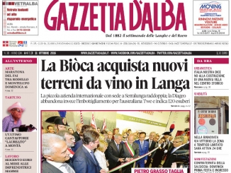 La copertina di Gazzetta d’Alba in edicola martedì 11 ottobre