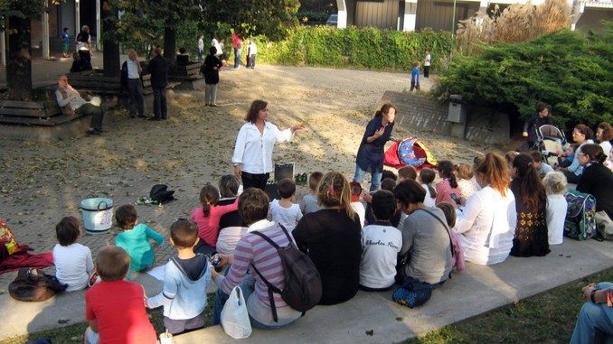 Bambini a lezione di teatro in italiano e in inglese alla Moretta 4