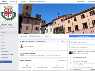 Online la pagina Facebook ufficiale del comune di Alba