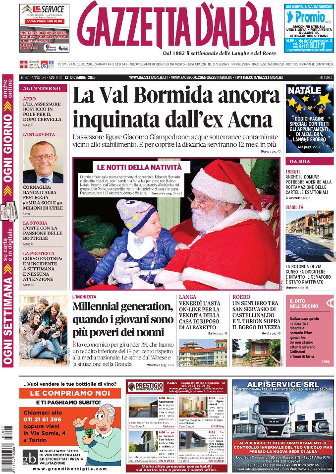 La copertina di Gazzetta in edicola martedì 13 dicembre