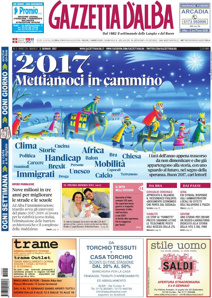 La copertina di Gazzetta in edicola martedì 3 gennaio