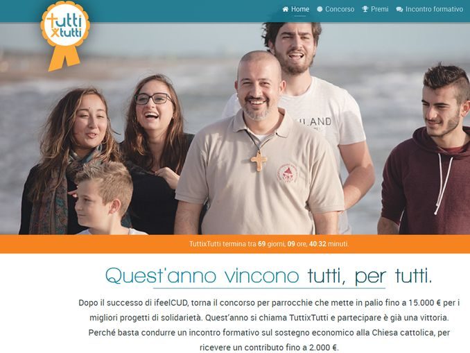 TuttixTutti il concorso della Cei rivolto alle parrocchie premia progetti di utilità sociale