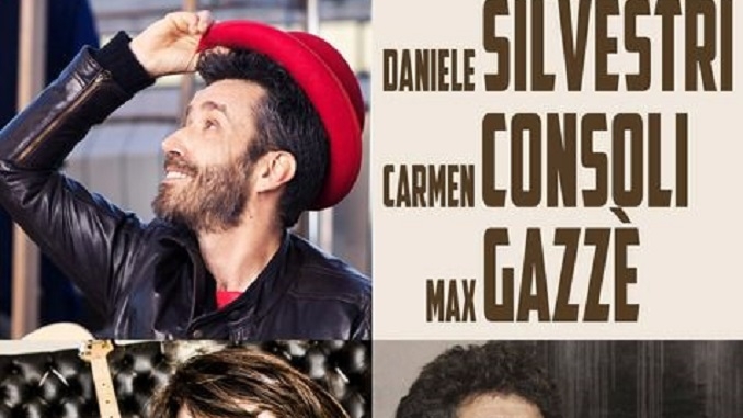Max Gazzè, Carmen Consoli e Daniele Silvestri nel sabato di Collisioni