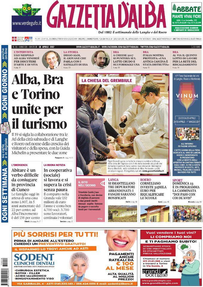 La copertina di Gazzetta di martedì 18 aprile in edicola da sabato 15