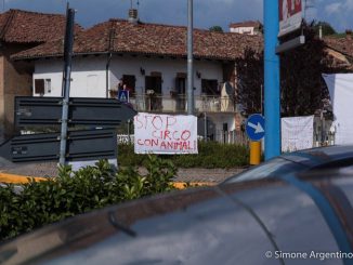 Piobesi: animalisti manifestano di fronte al tendone del circo "Millenium" 2