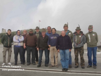 Gli alpini di Borgomale in visita al sacrario del Monte Grappa