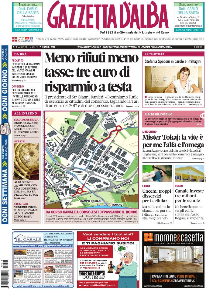 La copertina di Gazzetta di martedì 2 maggio