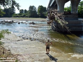 Caldo: anche il Tanaro è in secca 2