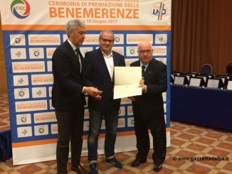 Diploma di benemerenza all'Albese Calcio per i 100 anni di attività