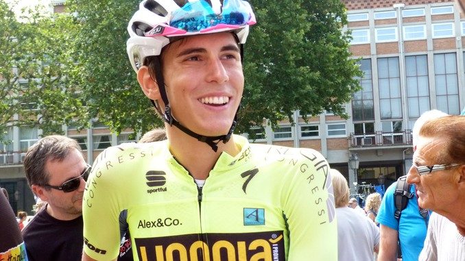 Massimo Rosa al via del prestigioso Giro della Valle d'Aosta