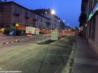 Alba: proseguono i lavori per il restauro di corso Italia