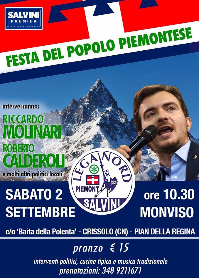 Festa della Lega Nord alle pendici del Monviso