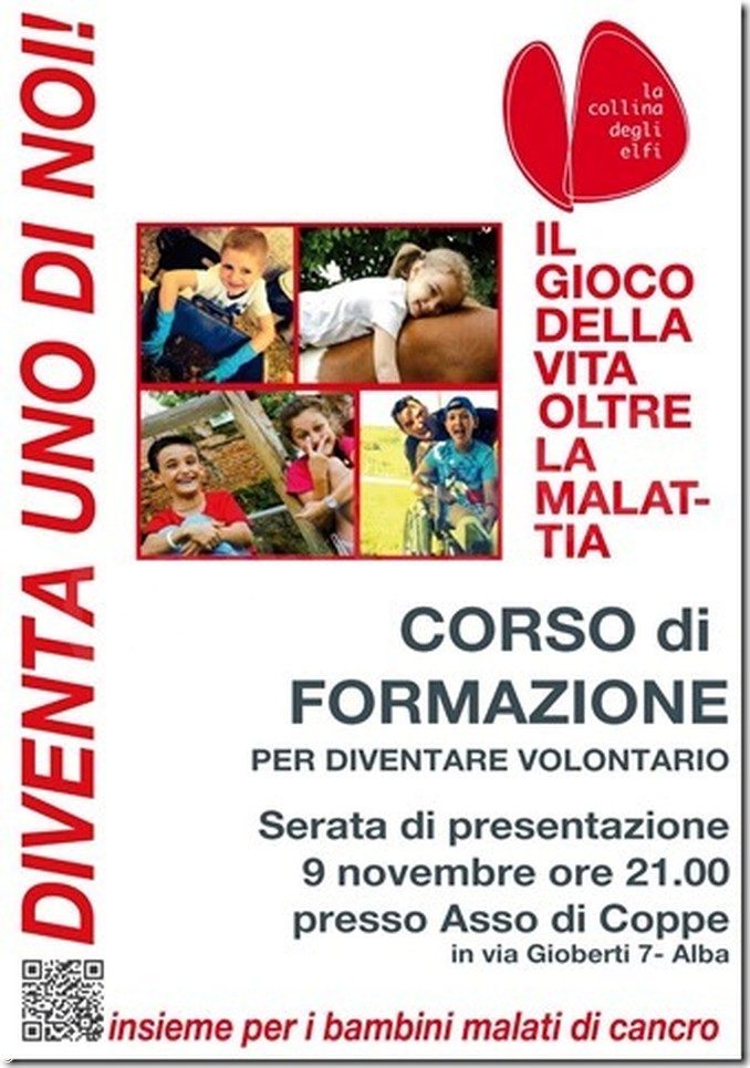 Collina degli elfi ad Asso di coppe per presentare il corso di formazione per volontari