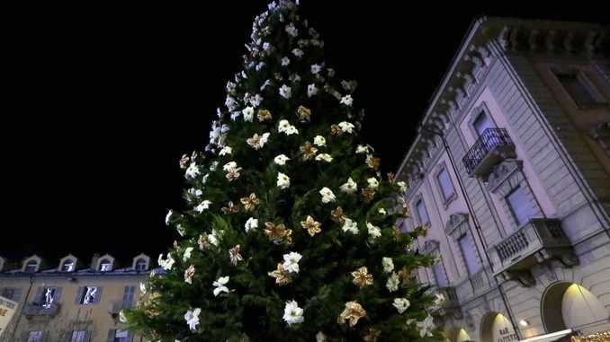 Inaugurato il grande albero natalizio donato dalla Ferrero