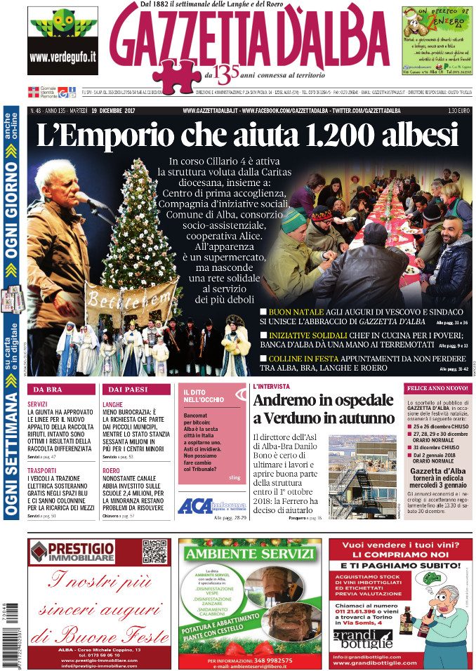 La copertina di Gazzetta in edicola martedì 19 dicembre