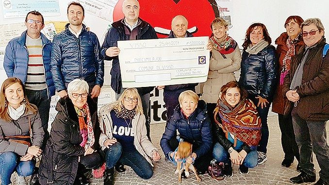 Donati diecimila euro ai terremotati di Visso