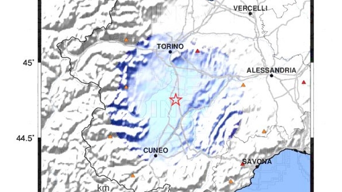 Scossa di terremoto con magnitudo 3.0 ed epicentro a Caramagna Piemonte