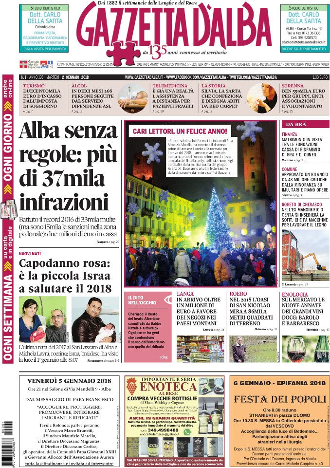 La copertina di Gazzetta in edicola mercoledì 3 gennaio