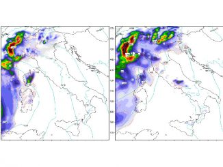 Meteo: maltempo diffuso per tutto il week-end