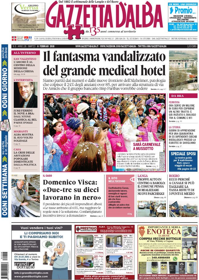 La copertina di Gazzetta in edicola martedì 6 febbraio