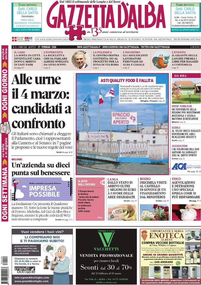 La copertina di Gazzetta in edicola martedì 27 febbraio