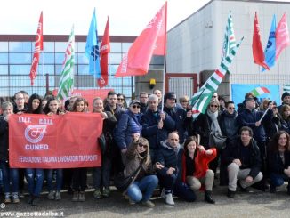 Sciopero dei lavoratori del centro logistica dell’azienda Giordano vini