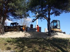 Sono iniziati i lavori alla croce luminosa e al santuario dei Piloni di Montà 13