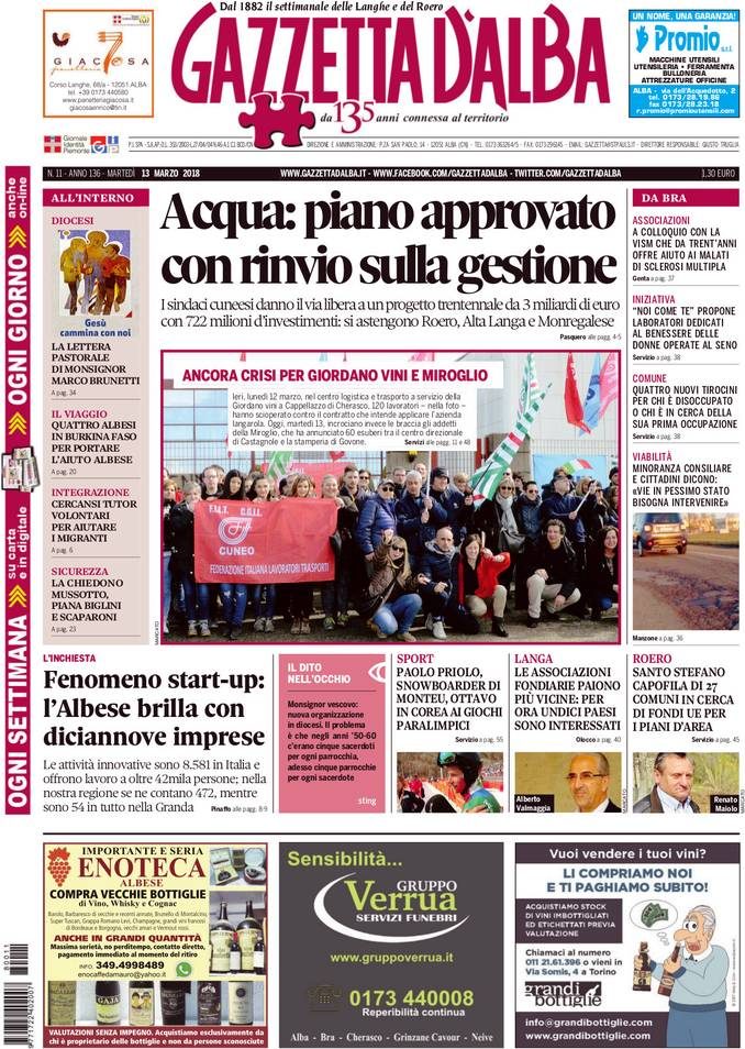 La copertina di Gazzetta in edicola martedì 13 marzo