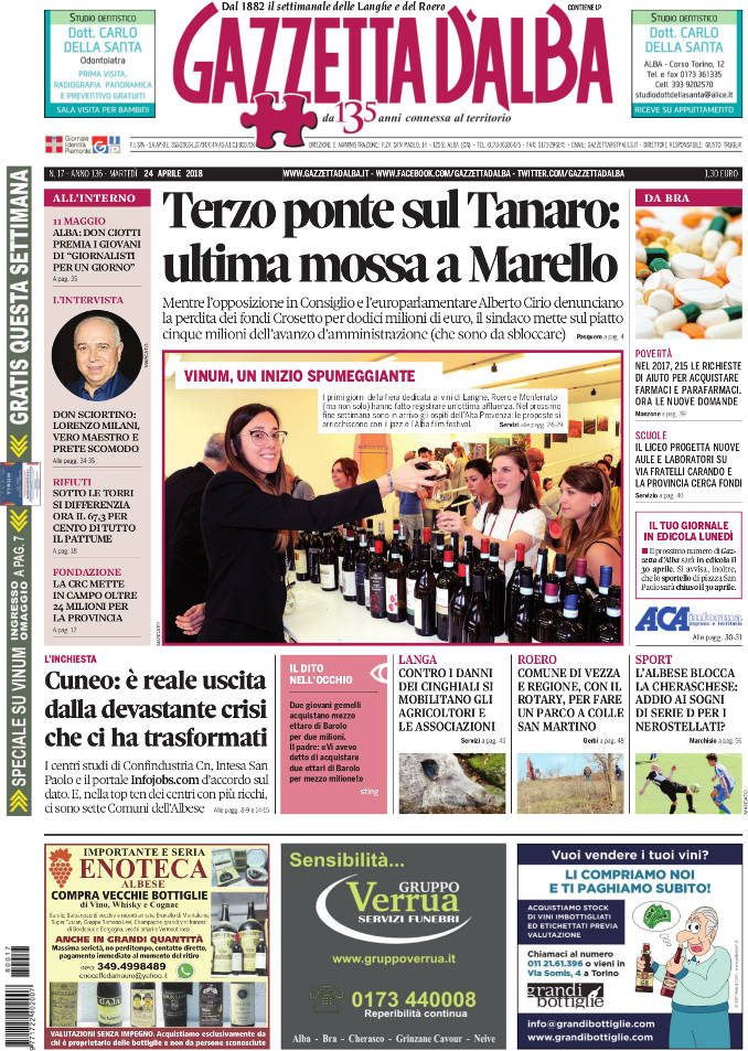 La copertina di Gazzetta in edicola martedì 24 aprile