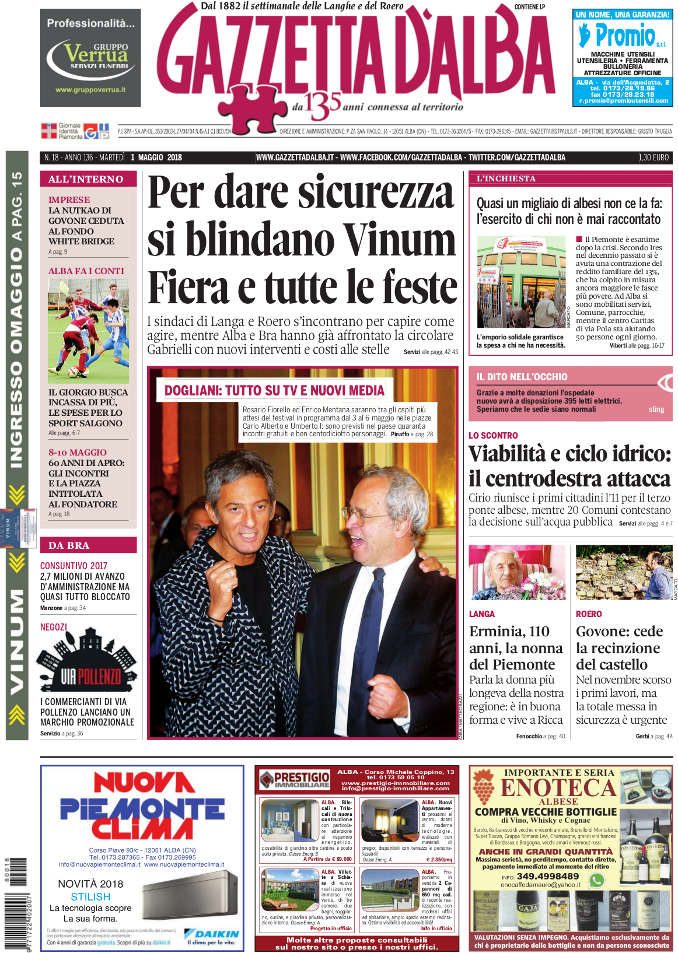 La copertina di Gazzetta in edicola lunedì 30 aprile