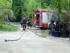 Grosso incendio, senza feriti, presso un vivaio di Roddi. Il video