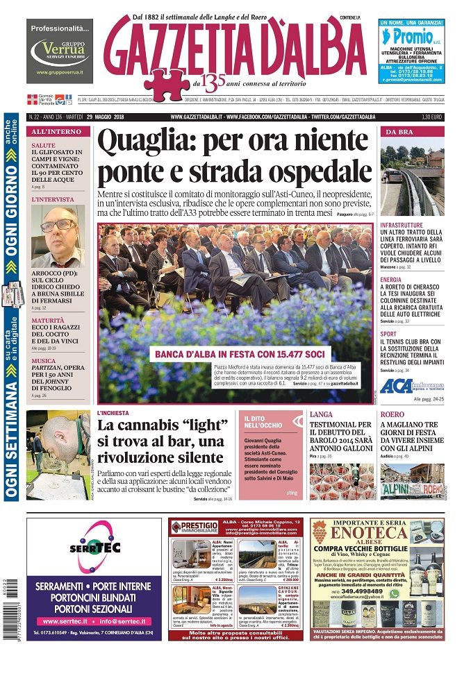 La copertina di Gazzetta in edicola martedì 29 maggio