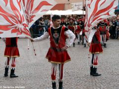 Spettacolo di sbandieratori e musici ad Alba per Bandiere per un amico 20