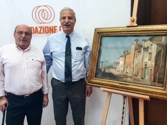 Un quadro di Giulio Boetto donato alla fondazione Crc da Mario Fulcheri