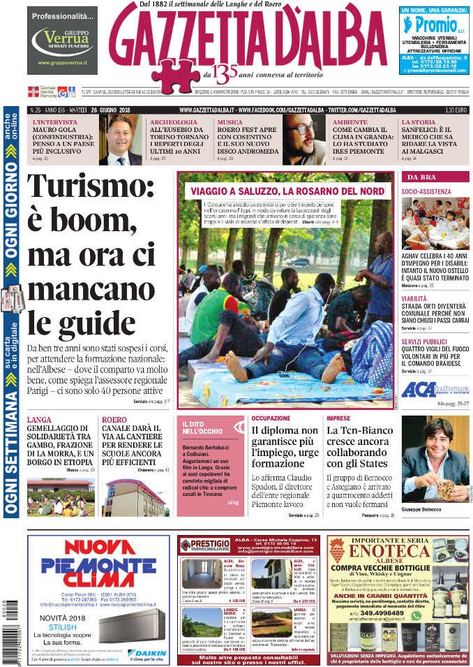 La copertina di Gazzetta in edicola martedì 26 giugno