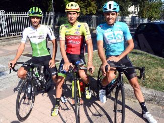 I fratelli Rosa e Matteo Sobrero si allenano sulle strade di casa