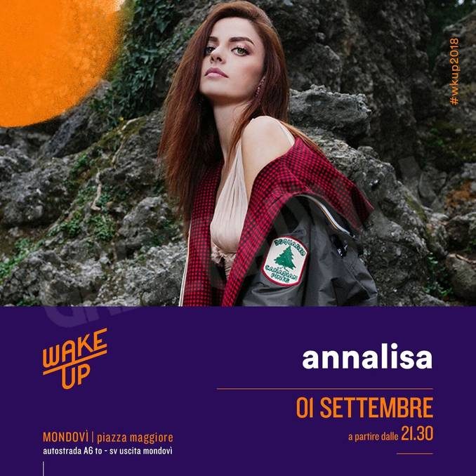 Il 1° settembre Annalisa inaugura il festival Wake up a Mondovì